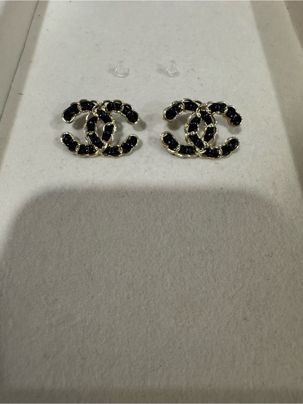 Black & gold studs